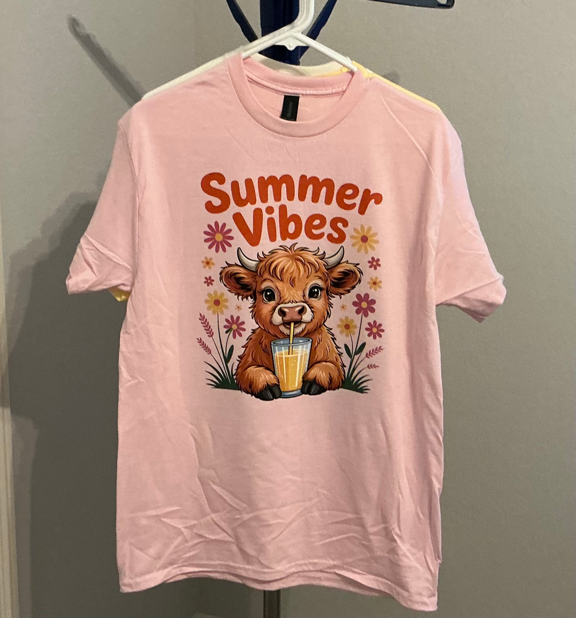 Summer Vibes Highland Cow Tee