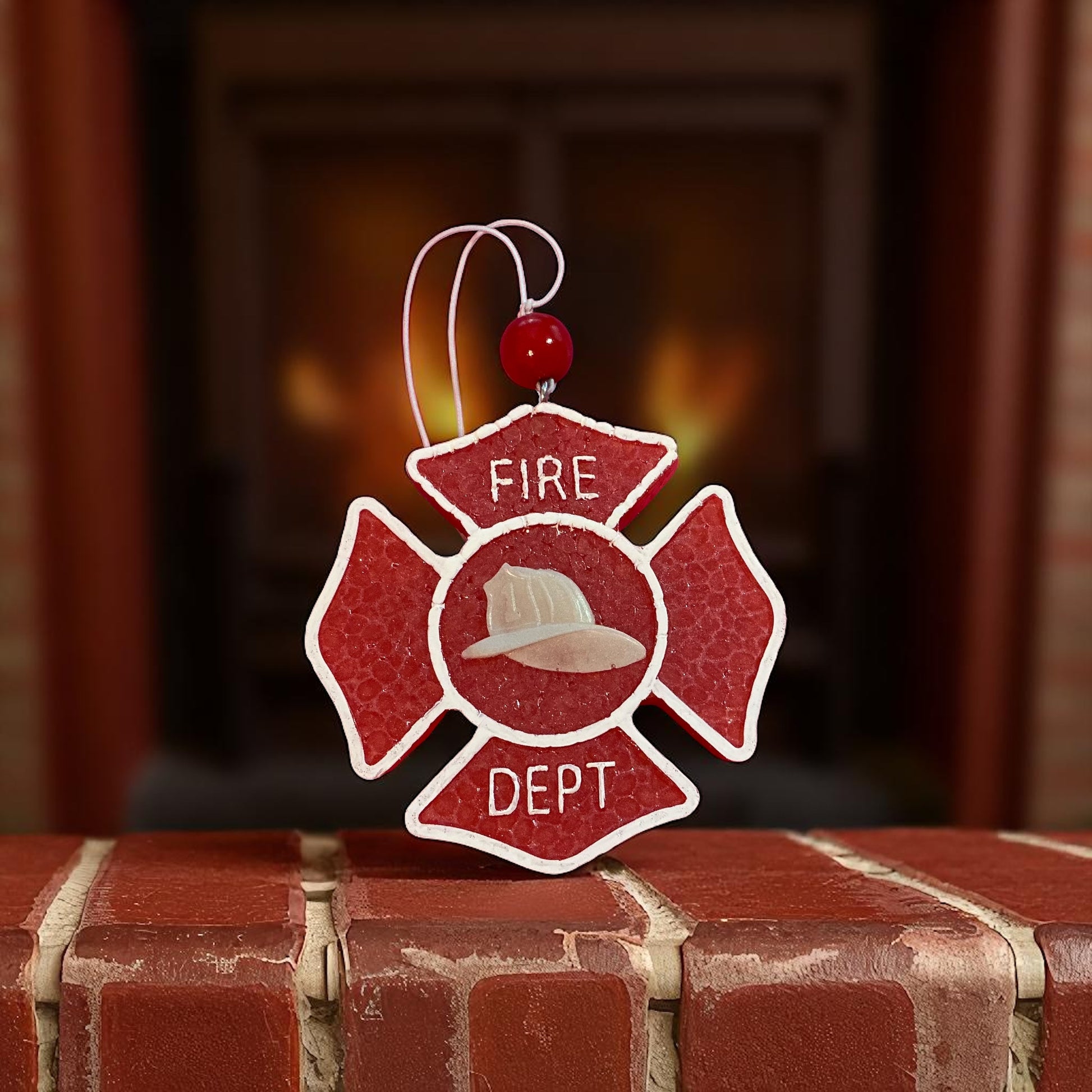 Freshie Air Freshener-Fire Dept Badge