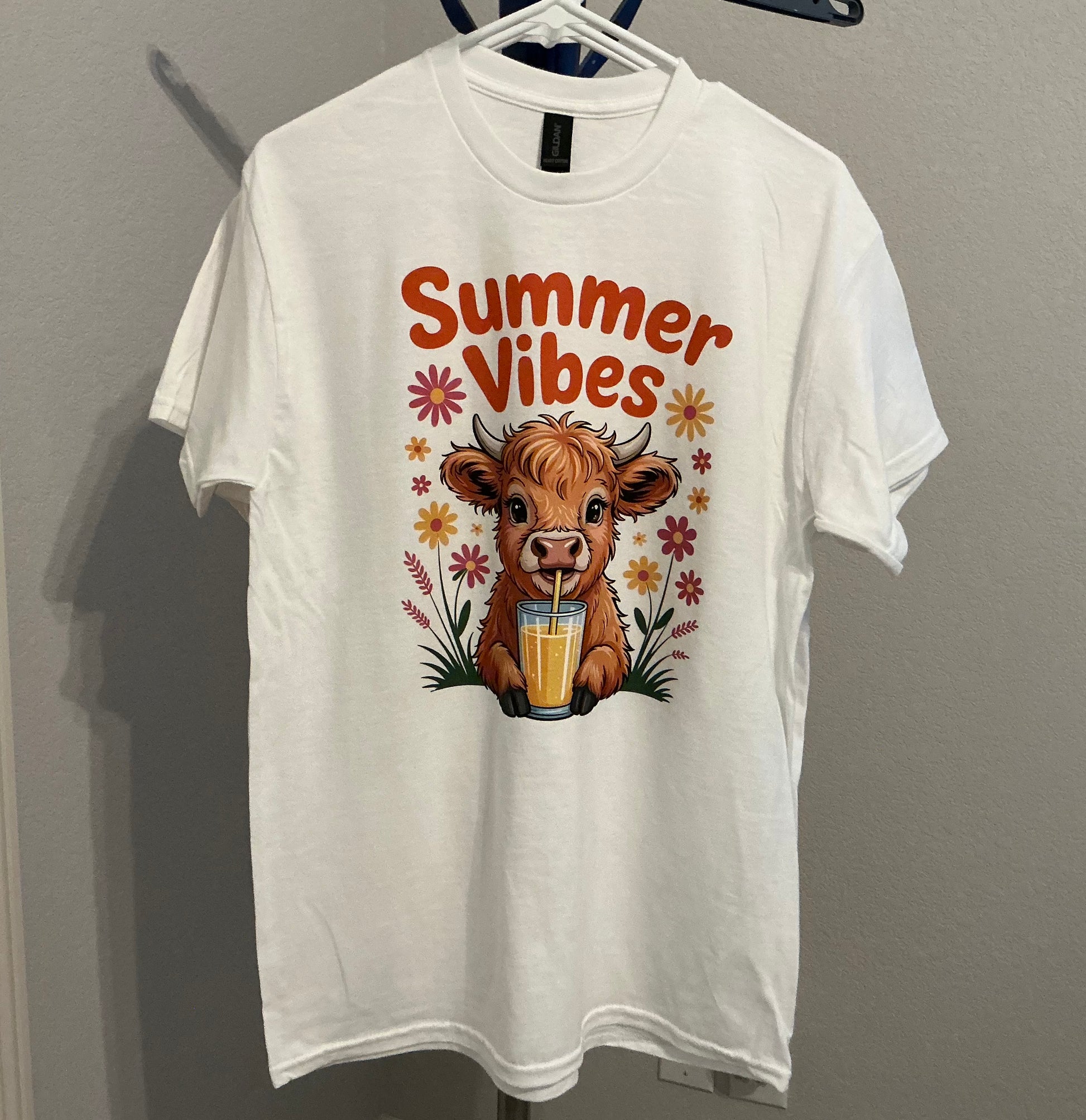 Summer Vibes Highland Cow Tee