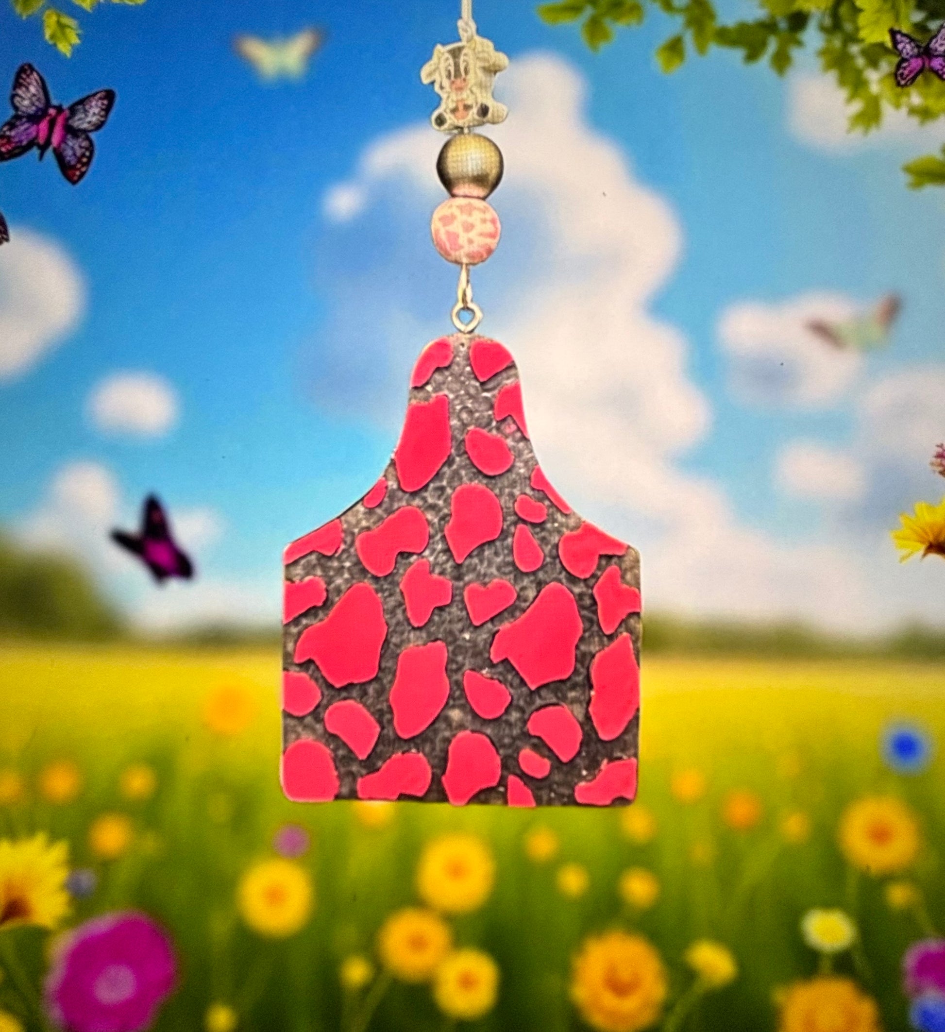Freshie Air Freshener-Cow Ear Tag