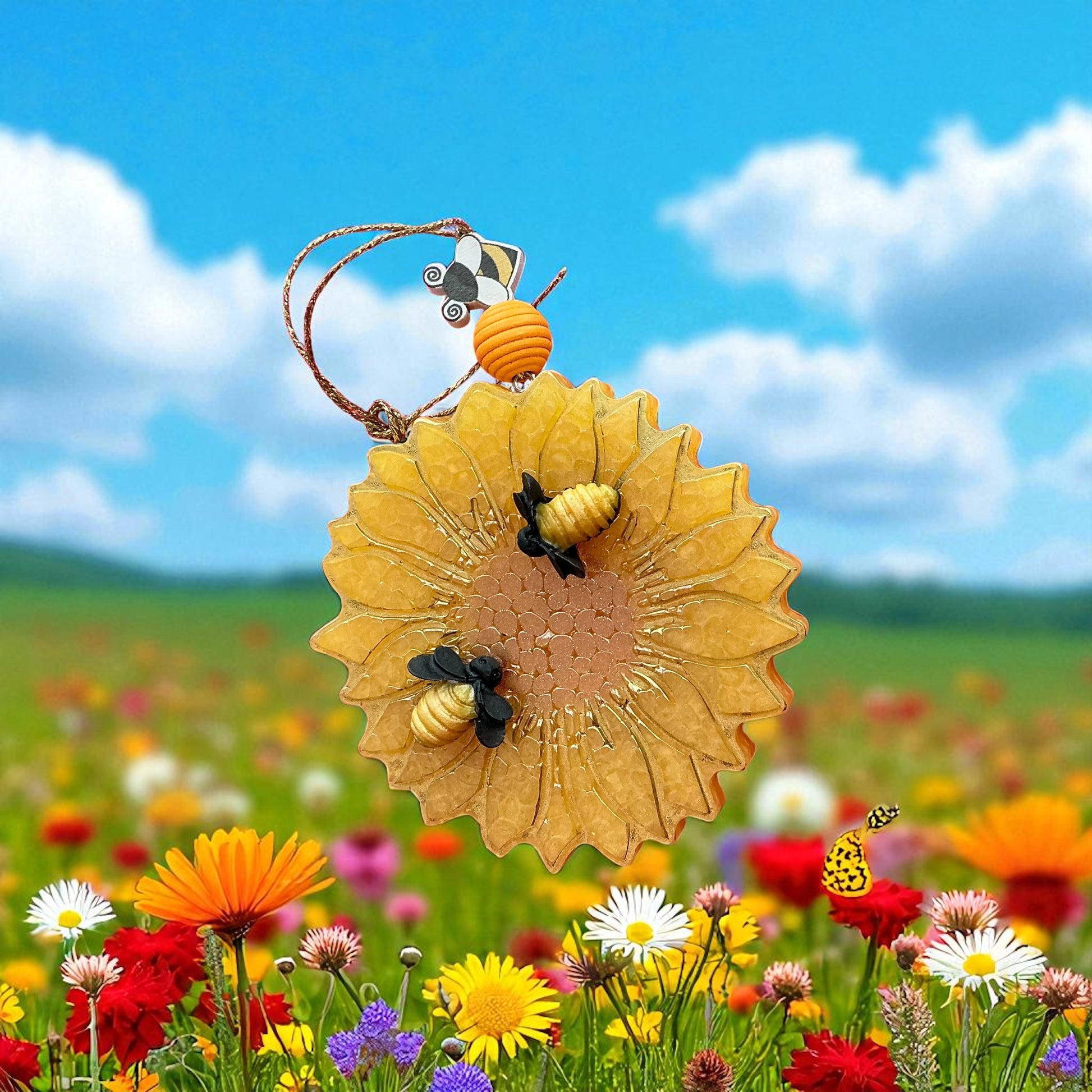 Freshie Sunflower w/ Bees