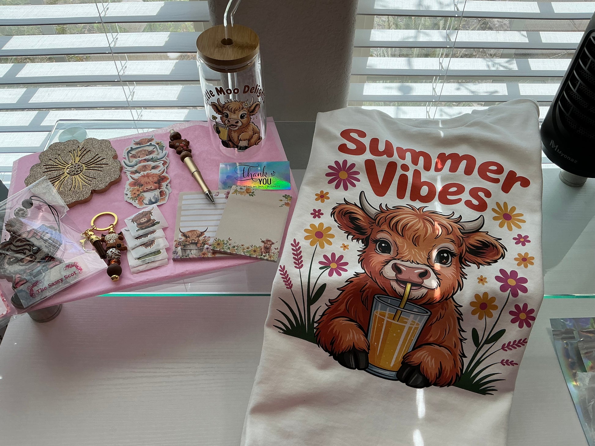Highland Cow Summer Gift Box Bundle