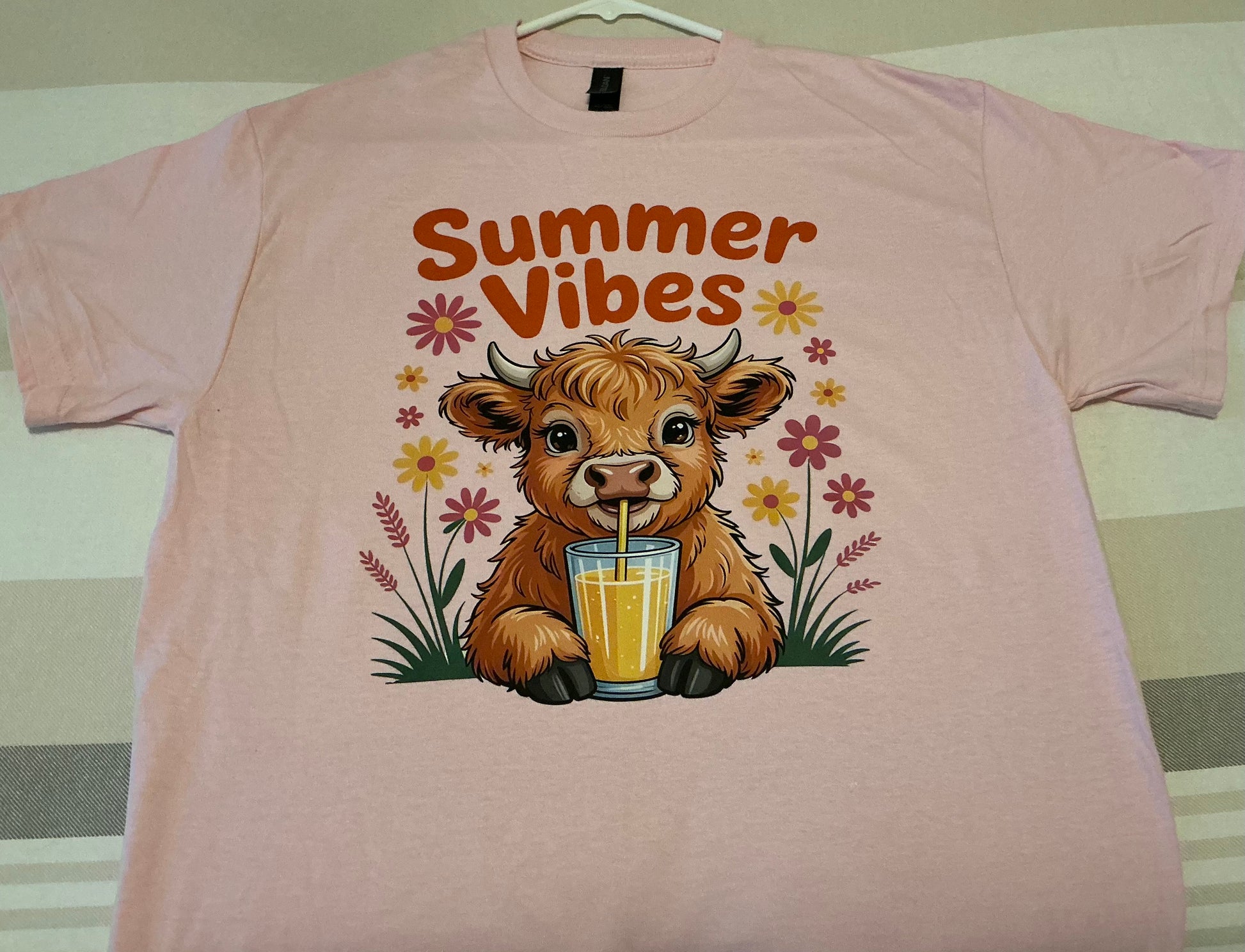 Summer Vibes Highland Cow Tee